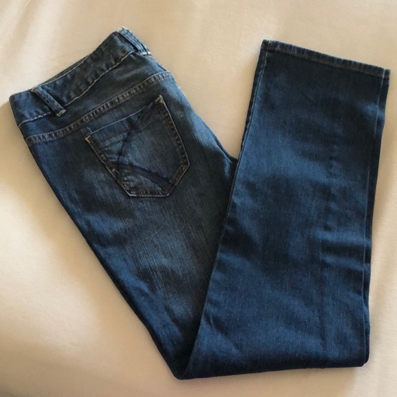 Lane Bryant Denim - Lane Bryant simply straight jeans 18 Petite yellow square